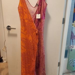 DVF x Onia wrap dress